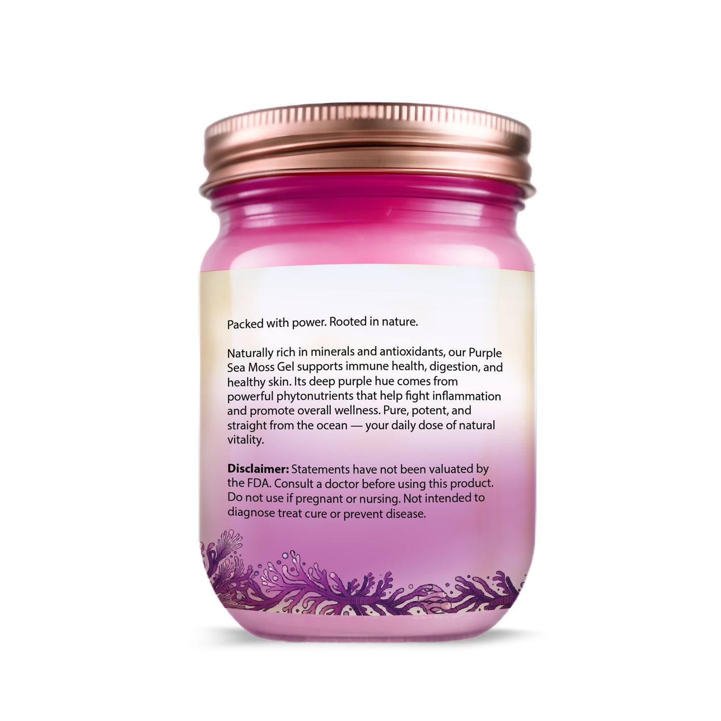 8 oz Organic Purple Sea Moss Gel ***Local Delivery & In-Store Pickup Only***