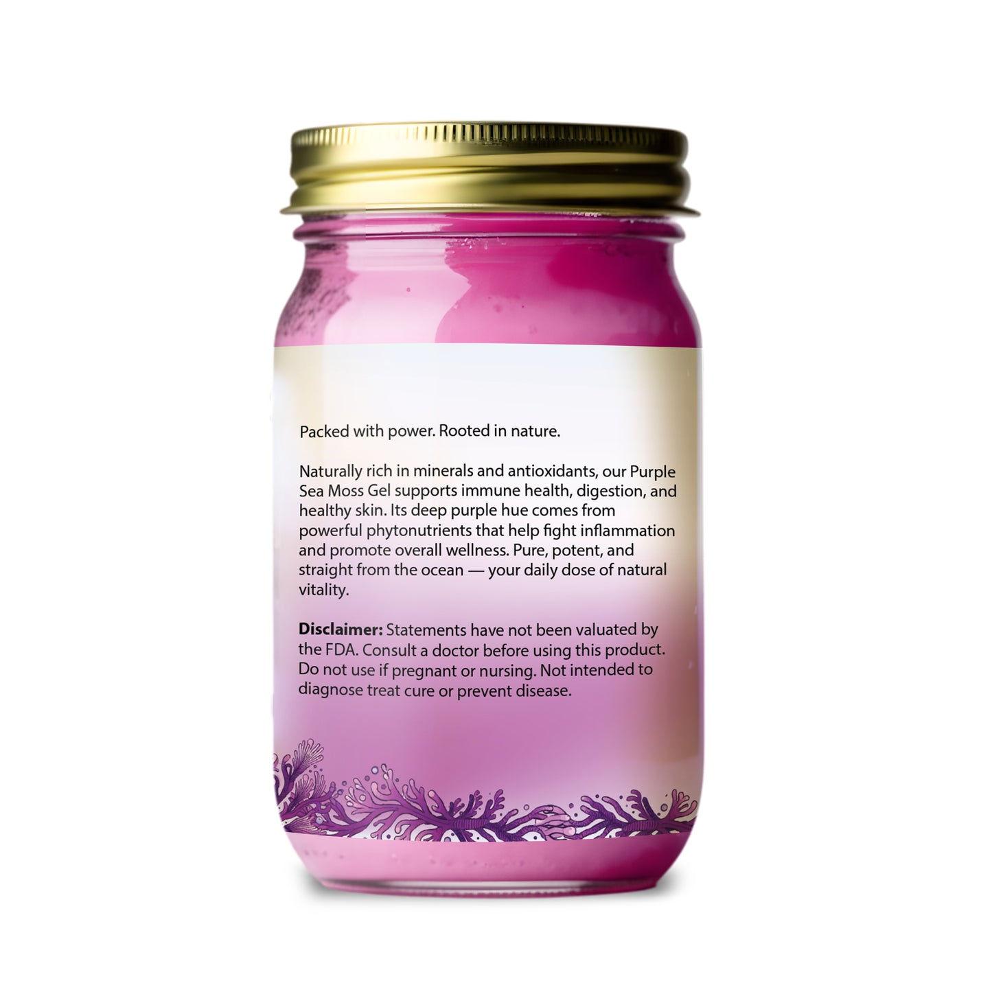 16 oz Organic Purple Sea Moss Gel ***Local Delivery & In-Store Pickup Only***