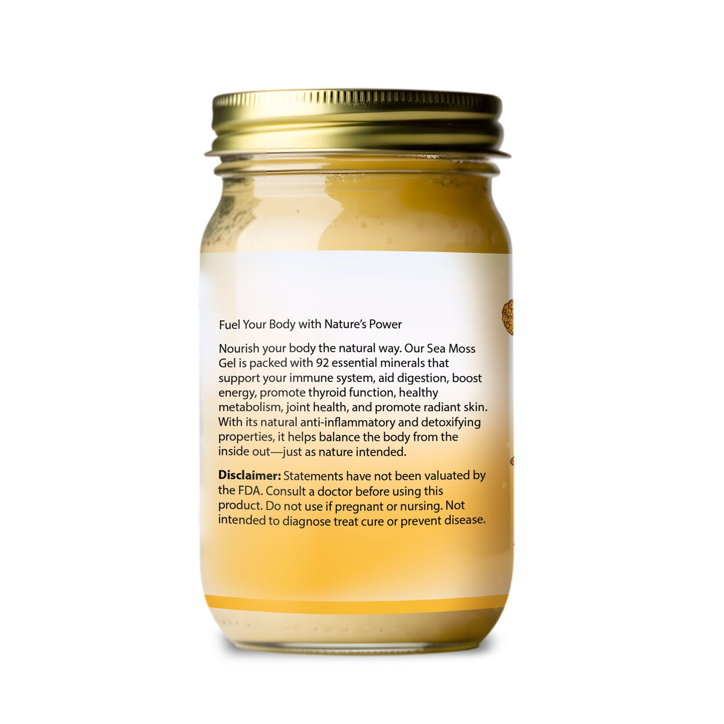 16 oz Organic Pineapple Sea Moss Gel ***Local Delivery & In-Store Pickup Only***