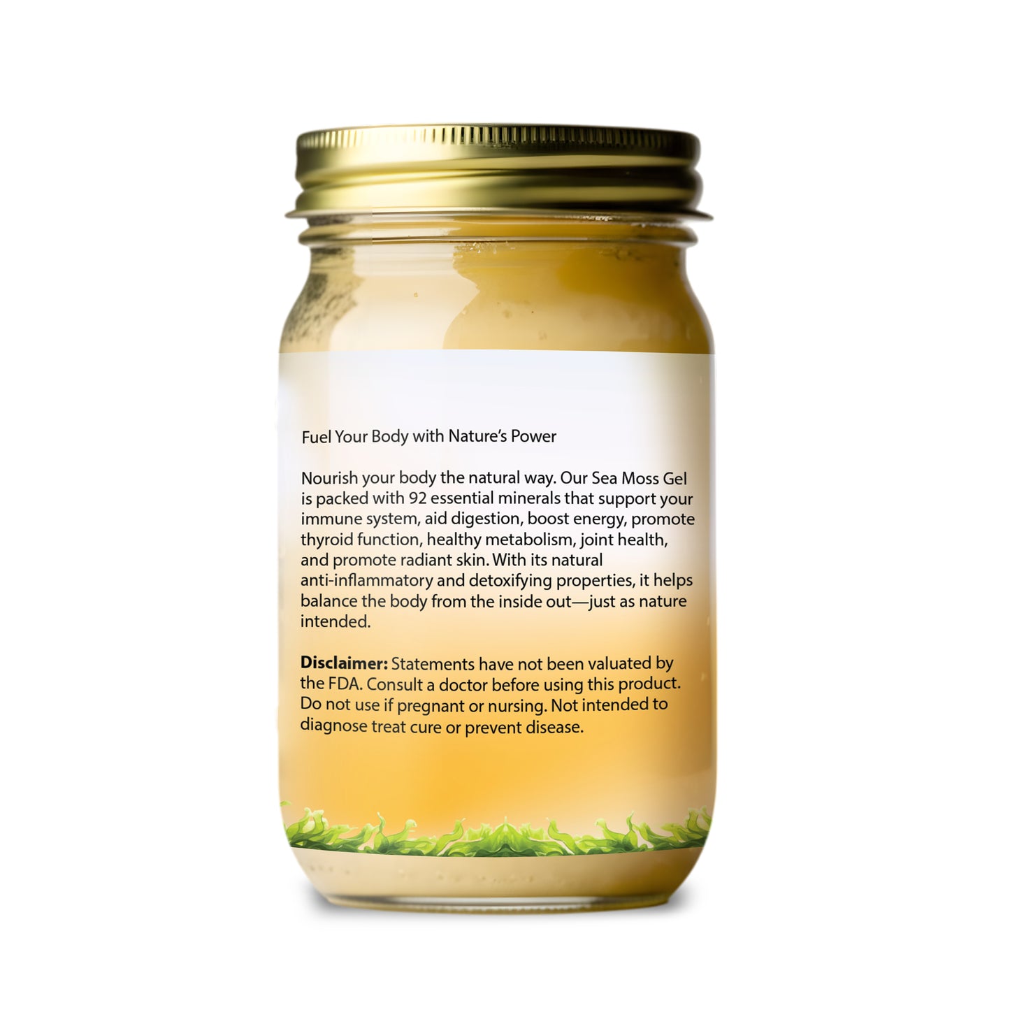 16 oz Organic Sea Moss Gel ***Local Delivery & In-Store Pickup Only***