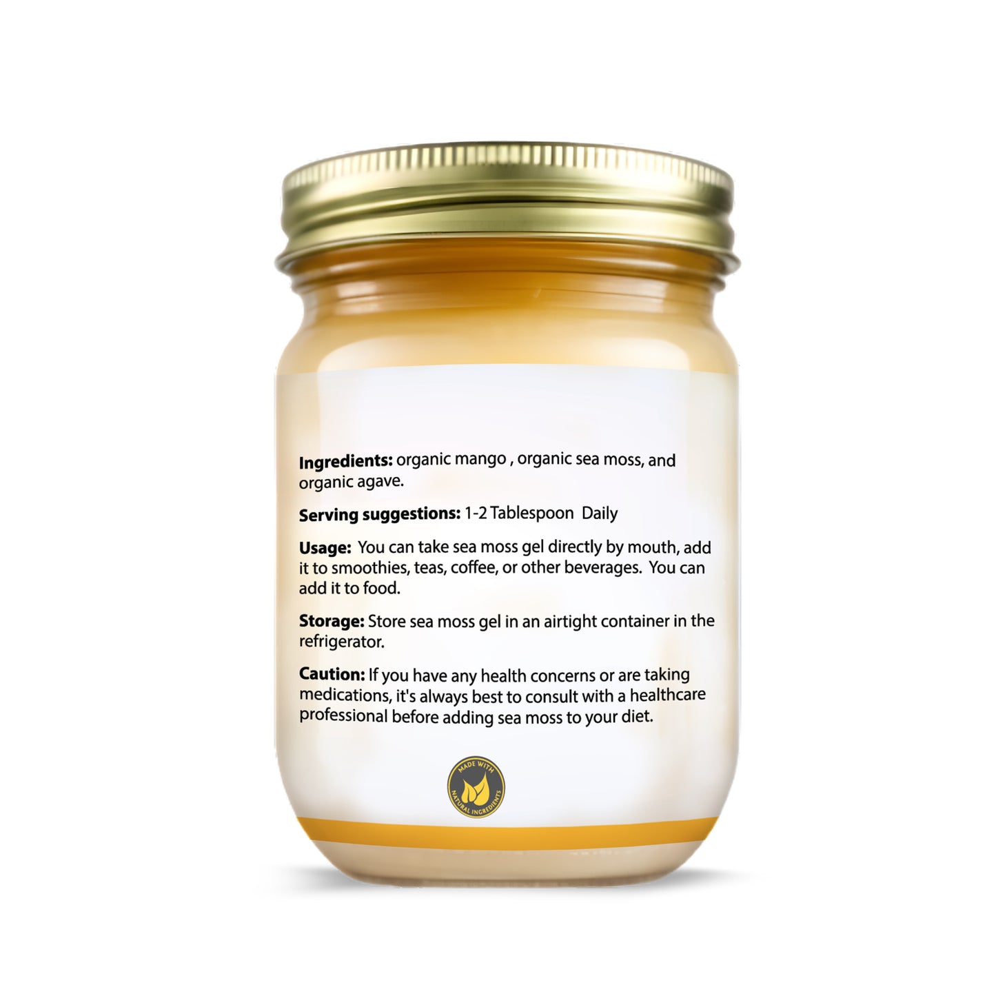 8 oz Organic Mango Sea Moss Gel ***Local Delivery & In-Store Pickup Only***