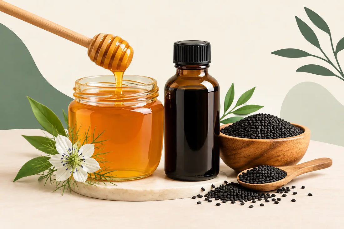 Raw Honey Black Seed Oil Blend for Daily Wellness