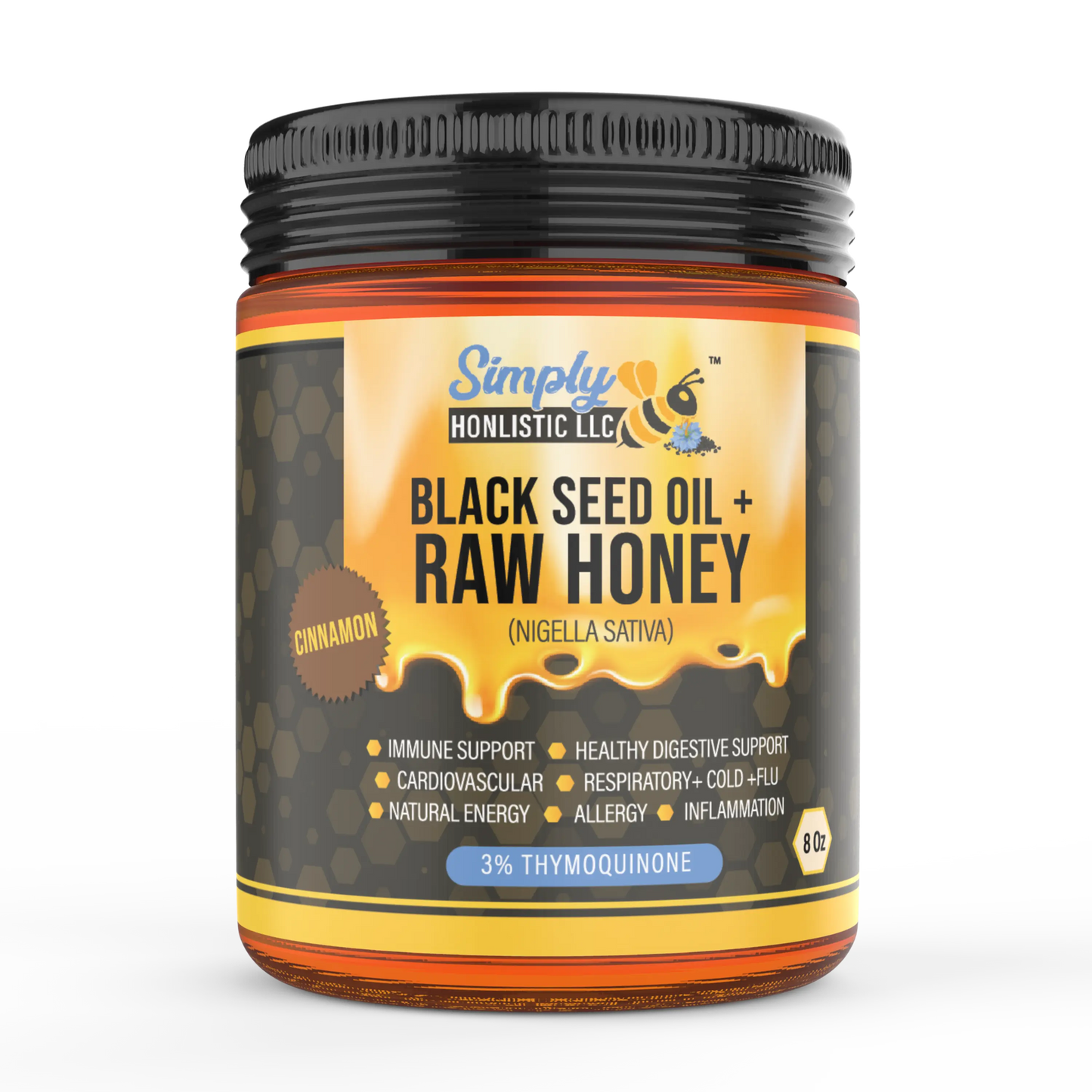 Cinnamon Honey with Black seed oil - Simply Honlistic LLC