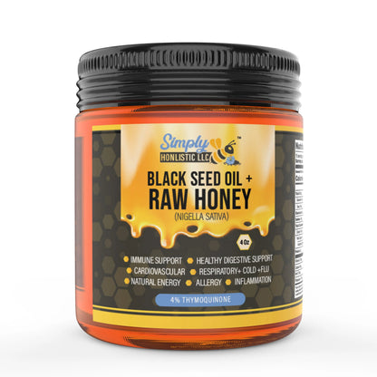 Orange Blossom Honey with Black Seed Oil - Simply Honlistic LLC