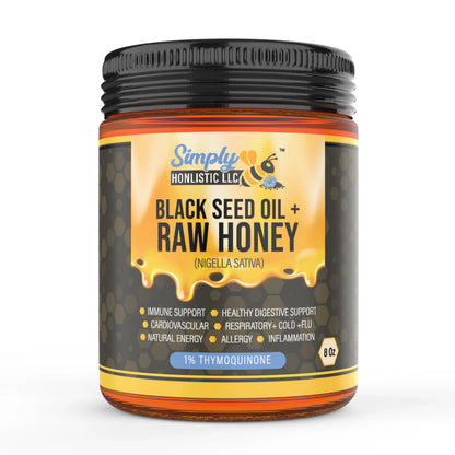 Orange Blossom Honey with Black Seed Oil - Simply Honlistic LLC