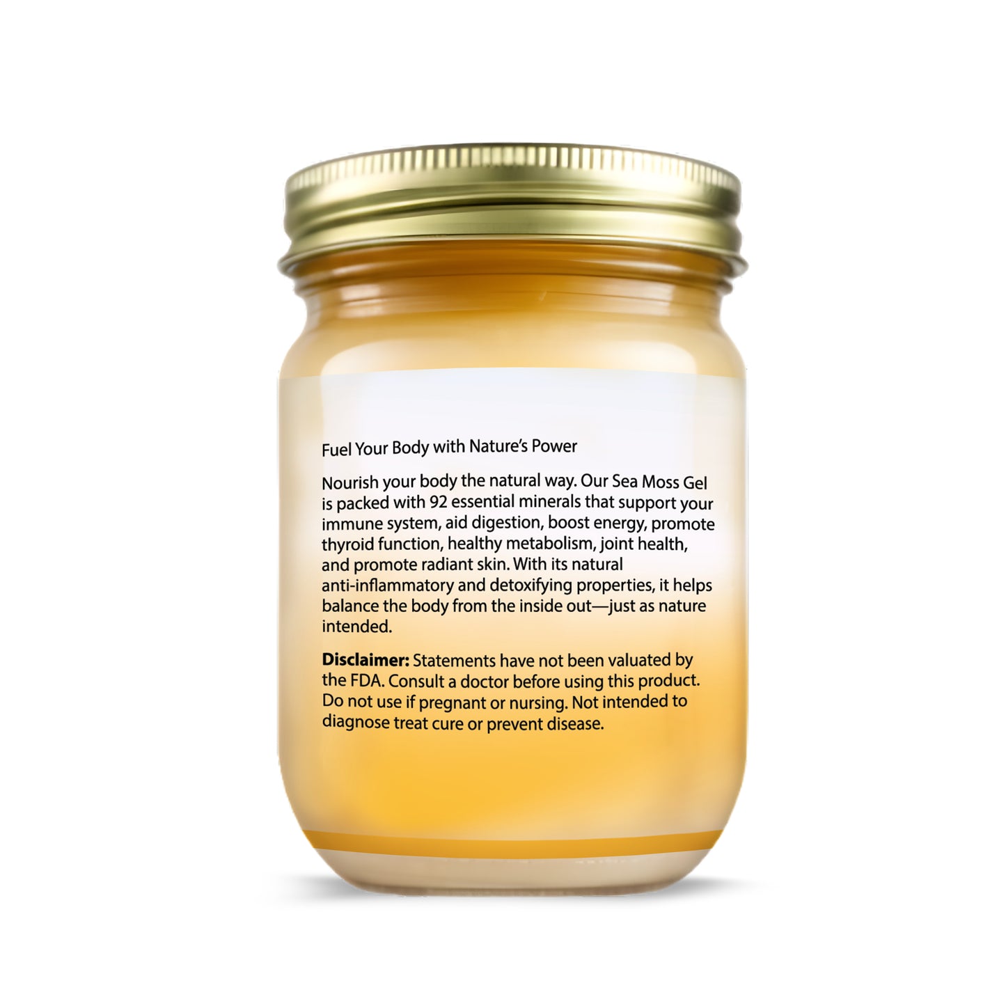 8 oz Organic Pineapple Sea Moss Gel ***Local Delivery & In-Store Pickup Only***